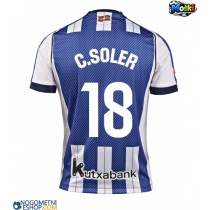 Moški Nogometni dresi Real Sociedad Carlos Soler #18 Domači 2025-26 Kratek Rokav